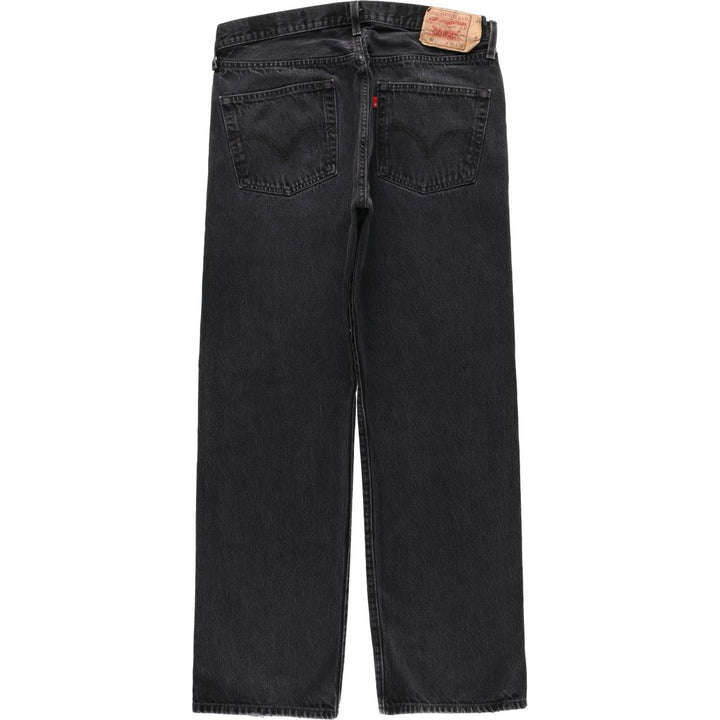 00'S Levi's 501 Black Denim Straight Denim Pants Men's W36 cotton black type Vintage Second Hand