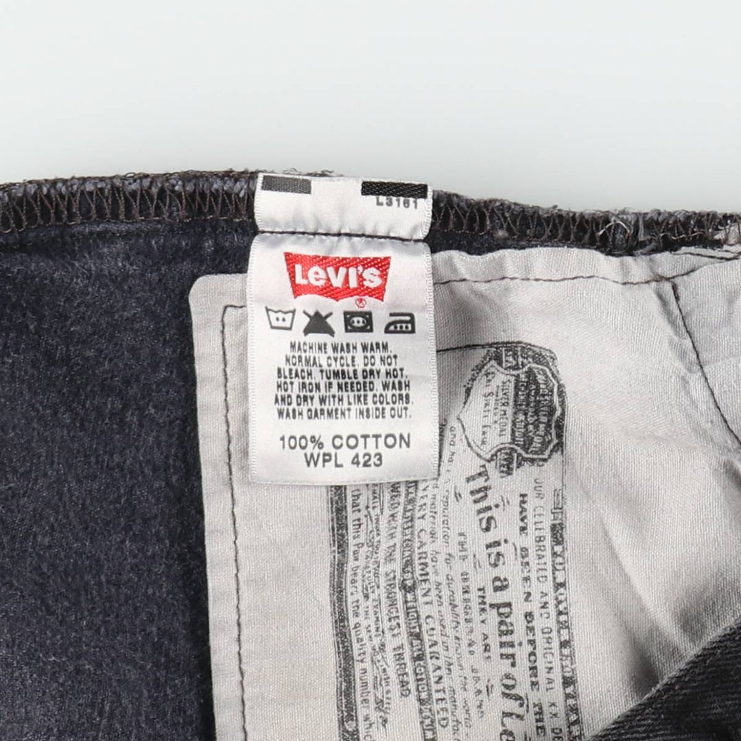 00'S Levi's 501 Black Denim Straight Denim Pants Men's W36 cotton black type Vintage Second Hand
