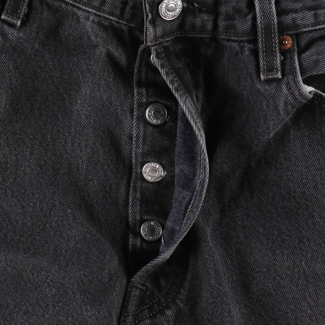00'S Levi's 501 Black Denim Straight Denim Pants Men's W36 cotton black type Vintage Second Hand