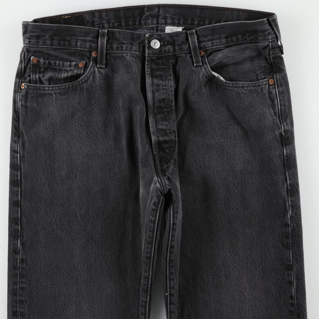 00'S Levi's 501 Black Denim Straight Denim Pants Men's W36 cotton black type Vintage Second Hand