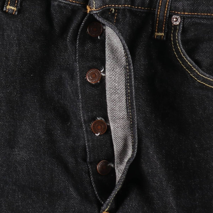 Levi's 501 Black Denim Straight Denim Pants for Men, W34 equivalent cotton black type Vintage Second Hand