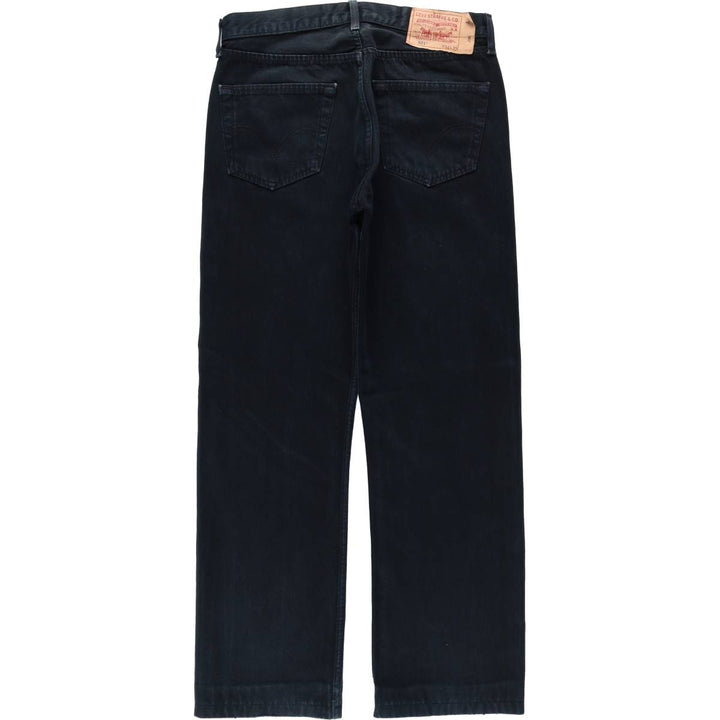 2000'S Levi's 00501-0165 Euro Model Black Denim Straight Leg Jeans, Men's W32 (approx.) cotton black type Vintage Second Hand