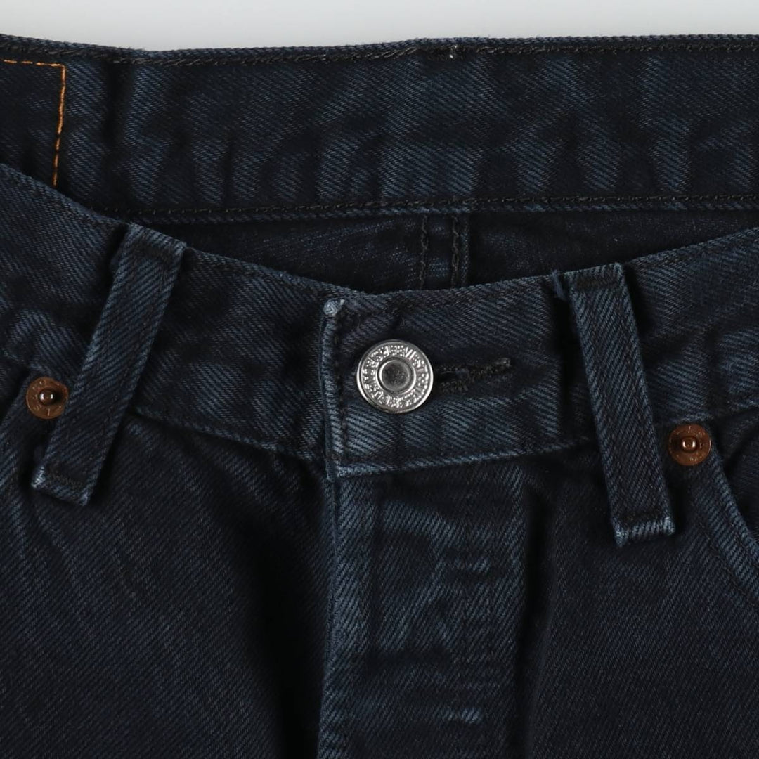 2000'S Levi's 00501-0165 Euro Model Black Denim Straight Leg Jeans, Men's W32 (approx.) cotton black type Vintage Second Hand