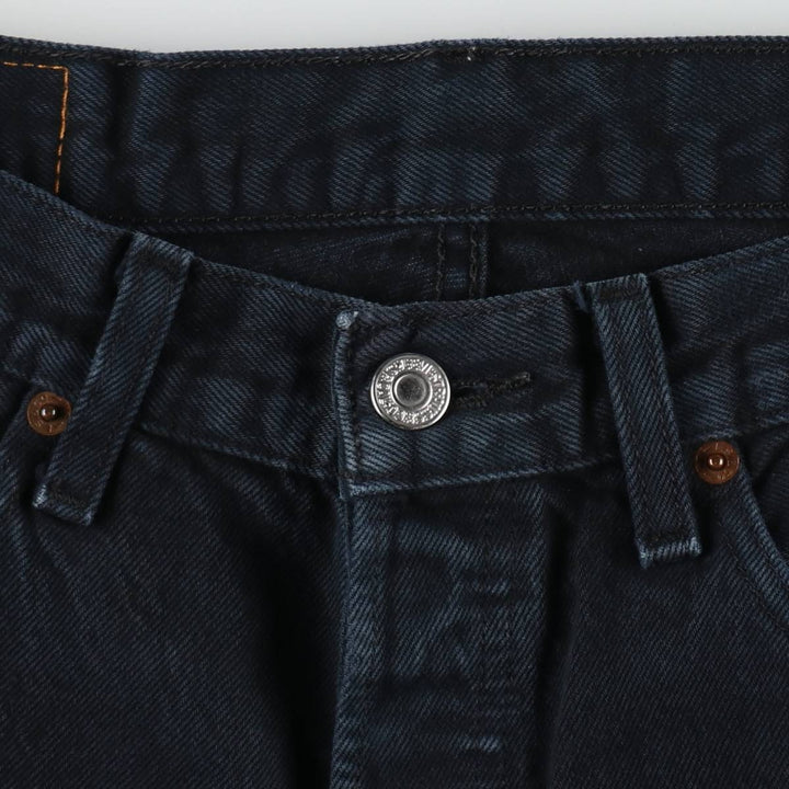 2000'S Levi's 00501-0165 Euro Model Black Denim Straight Leg Jeans, Men's W32 (approx.) cotton black type Vintage Second Hand