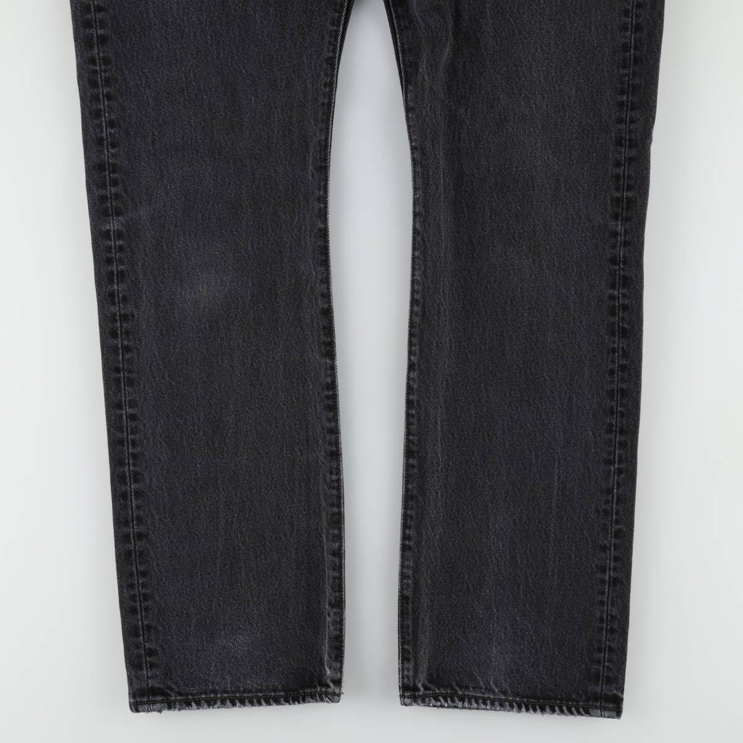 Levi's 501 Black Denim Straight Denim Pants Men's W31 equivalent cotton black type Vintage Second Hand