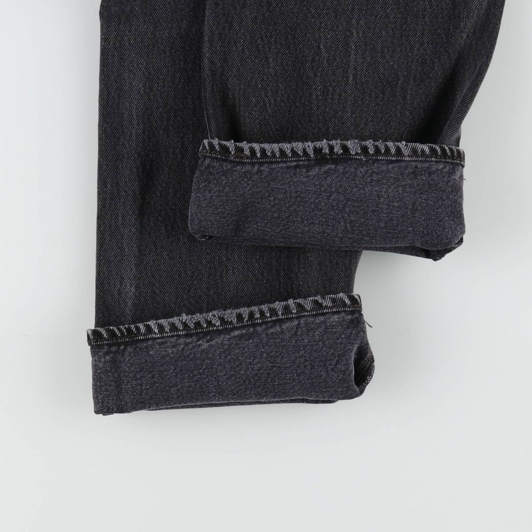 Levi's 501 Black Denim Straight Denim Pants Men's W31 equivalent cotton black type Vintage Second Hand