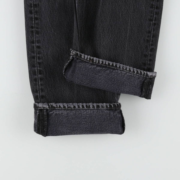 Levi's 501 Black Denim Straight Denim Pants Men's W31 equivalent cotton black type Vintage Second Hand