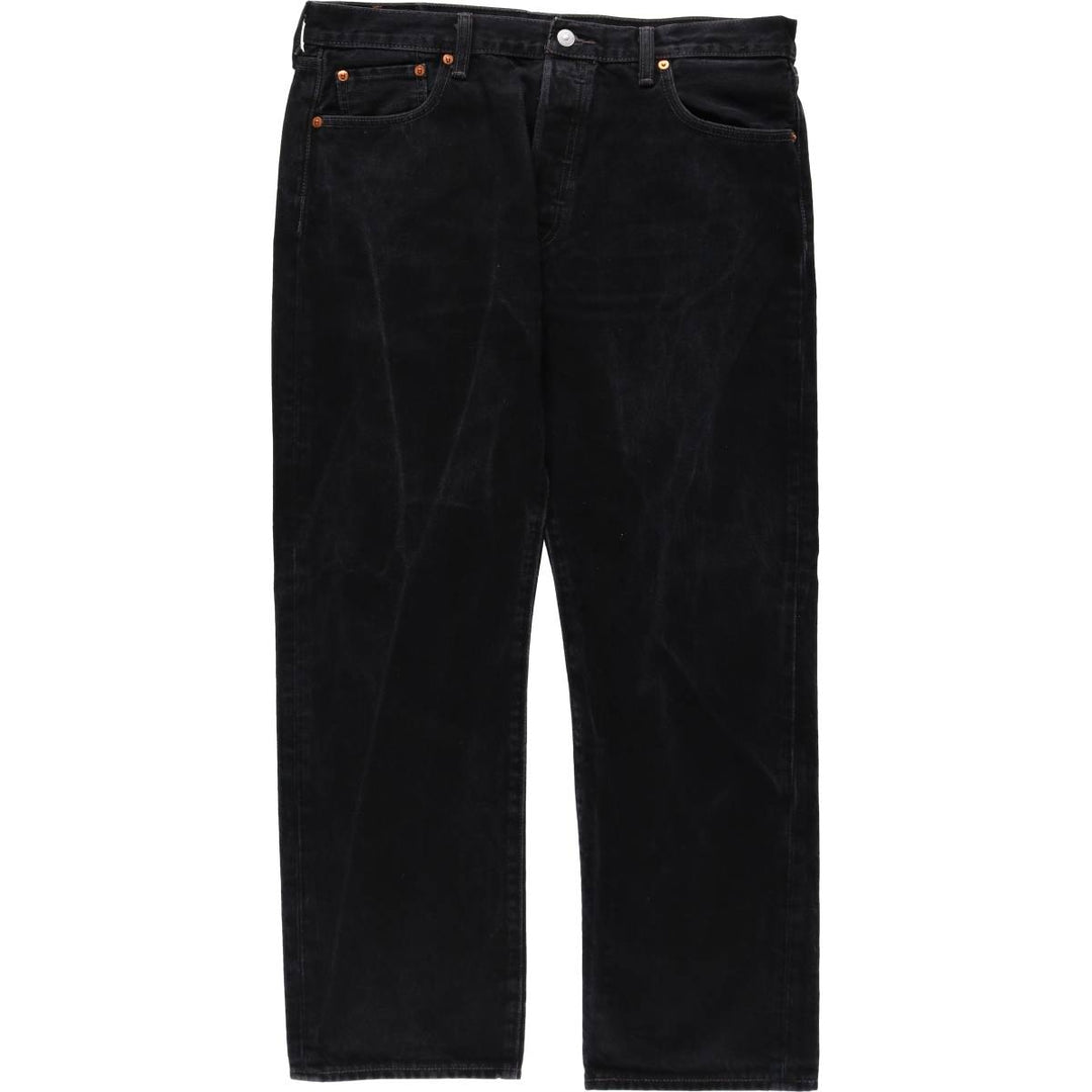 Levi's 501 Euro Model Black Denim Straight Leg Denim Pants, Men's Size 36 cotton black type Vintage Second Hand