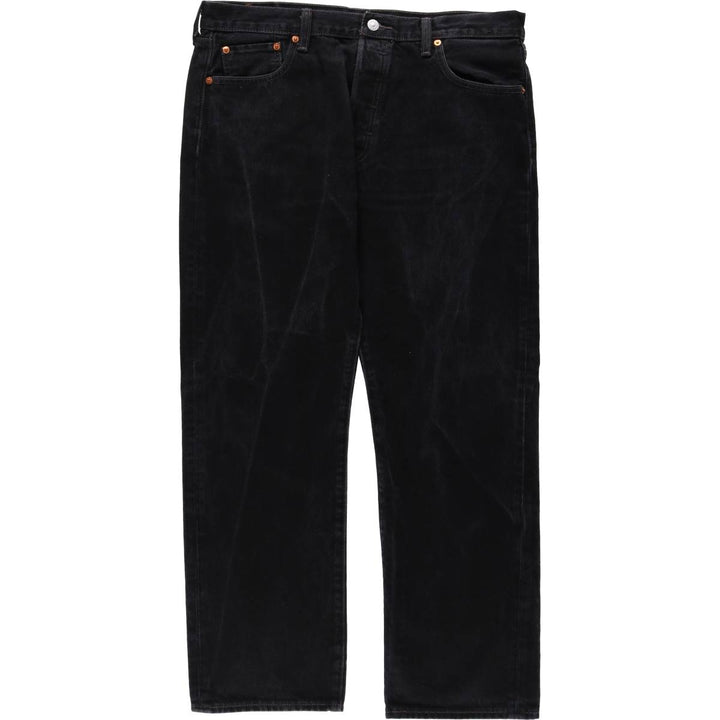 Levi's 501 Euro Model Black Denim Straight Leg Denim Pants, Men's Size 36 cotton black type Vintage Second Hand