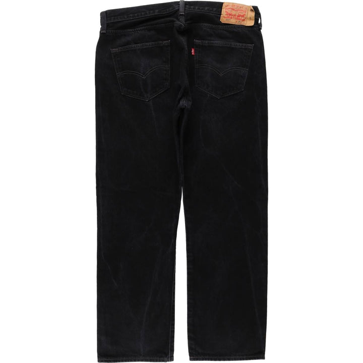 Levi's 501 Euro Model Black Denim Straight Leg Denim Pants, Men's Size 36 cotton black type Vintage Second Hand