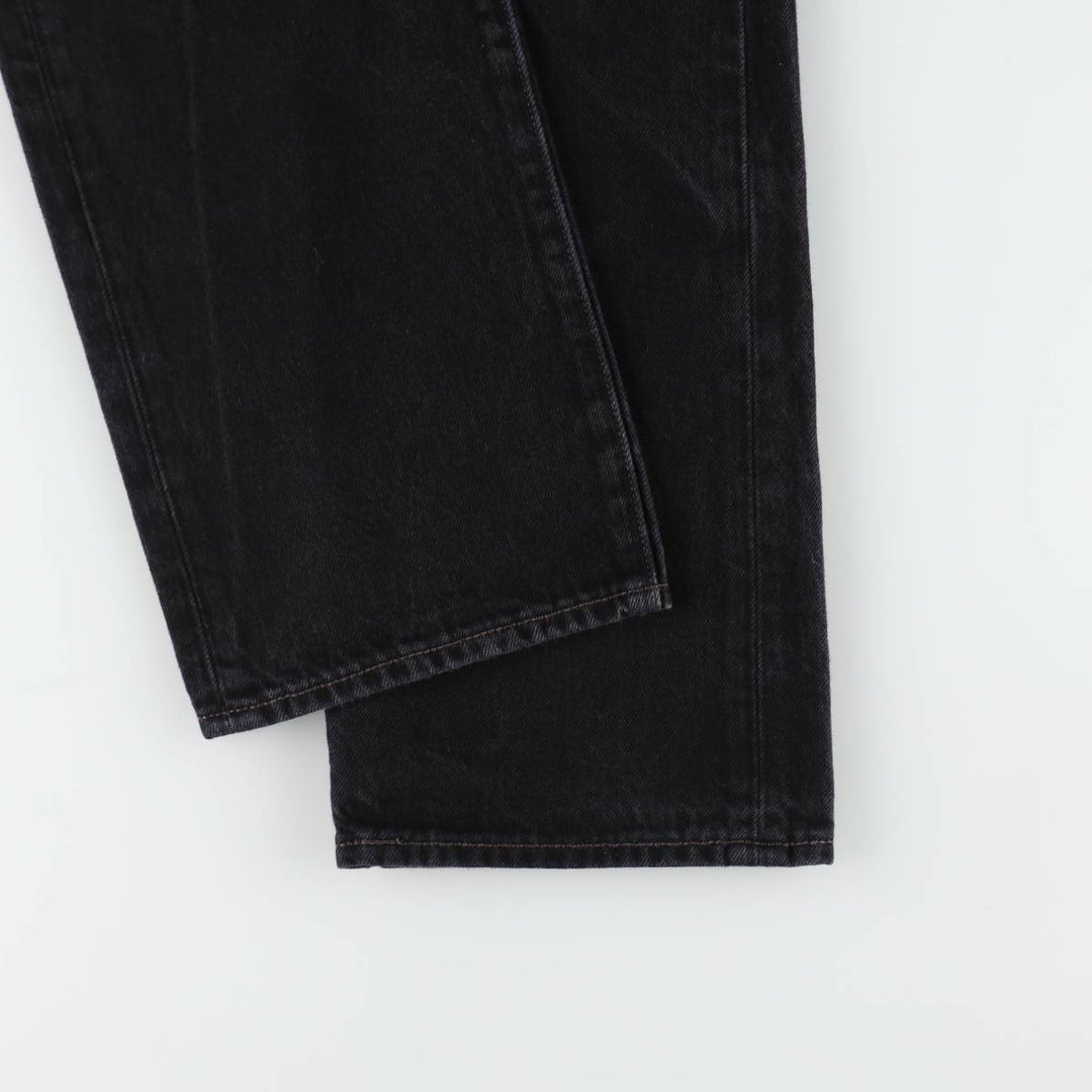Levi's 501 Euro Model Black Denim Straight Leg Denim Pants, Men's Size 36 cotton black type Vintage Second Hand