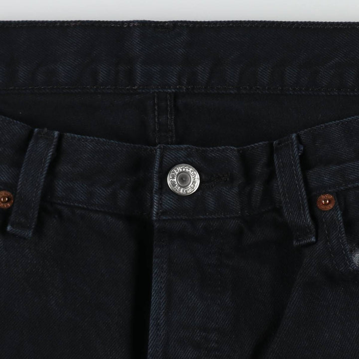 00'S Levi's 00501-0165 Euro model black denim straight denim pants for men size w34 cotton black type Vintage Second Hand