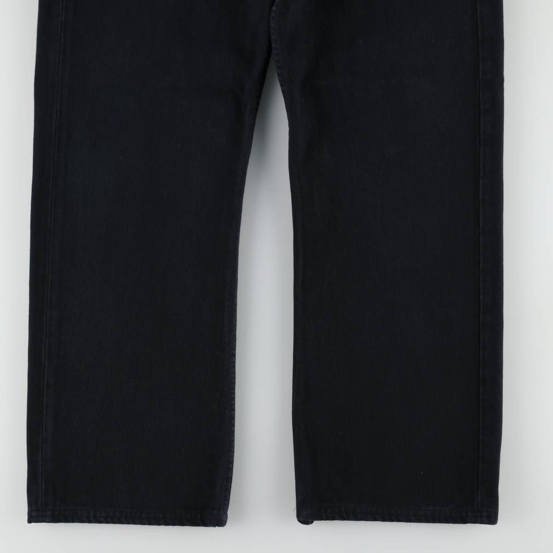 00'S Levi's 00501-0165 Euro model black denim straight denim pants for men size w34 cotton black type Vintage Second Hand