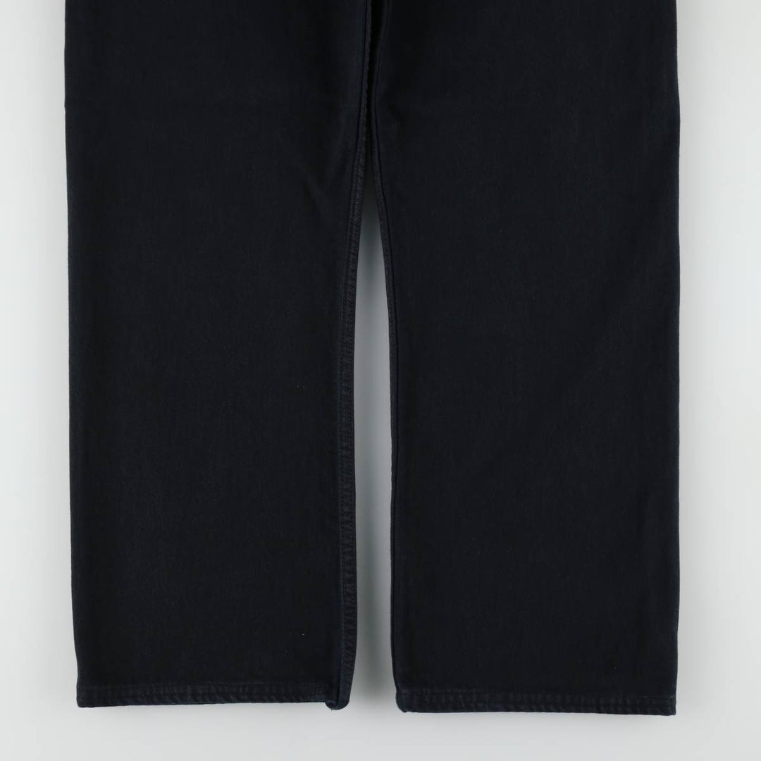 00'S Levi's 00501-0165 Euro model black denim straight denim pants for men size w34 cotton black type Vintage Second Hand
