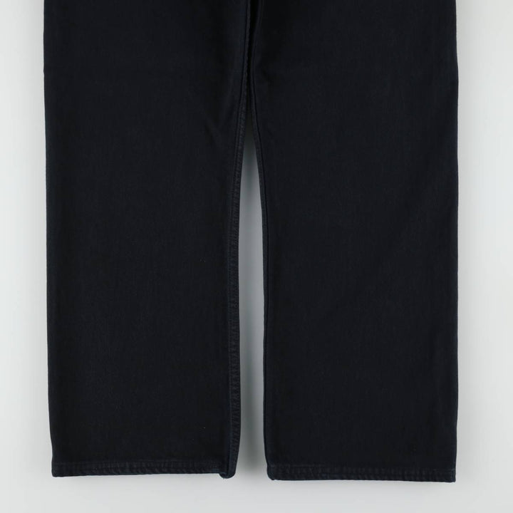 00'S Levi's 00501-0165 Euro model black denim straight denim pants for men size w34 cotton black type Vintage Second Hand