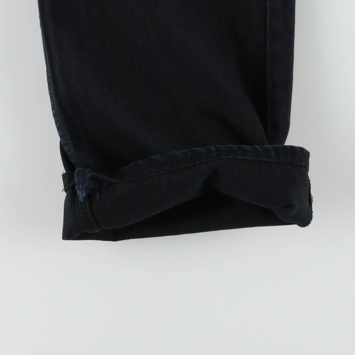 00'S Levi's 00501-0165 Euro model black denim straight denim pants for men size w34 cotton black type Vintage Second Hand