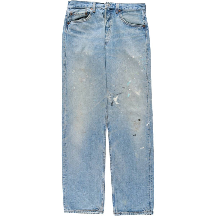 90'S Levi's 501-0193 Straight Denim Pants Made in USA Men's W31 Vintage cotton blue type Vintage Second Hand