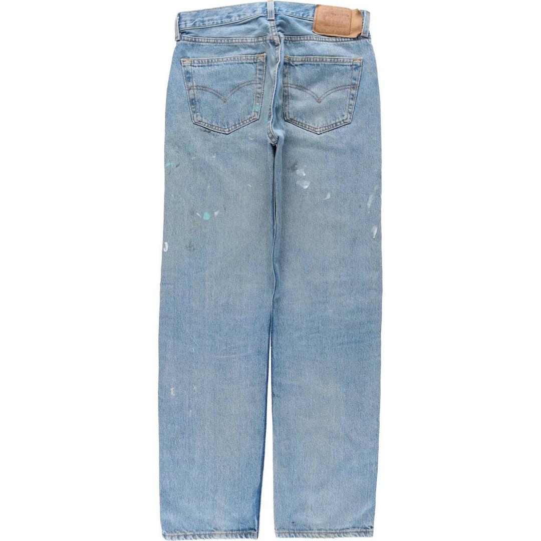 90'S Levi's 501-0193 Straight Denim Pants Made in USA Men's W31 Vintage cotton blue type Vintage Second Hand