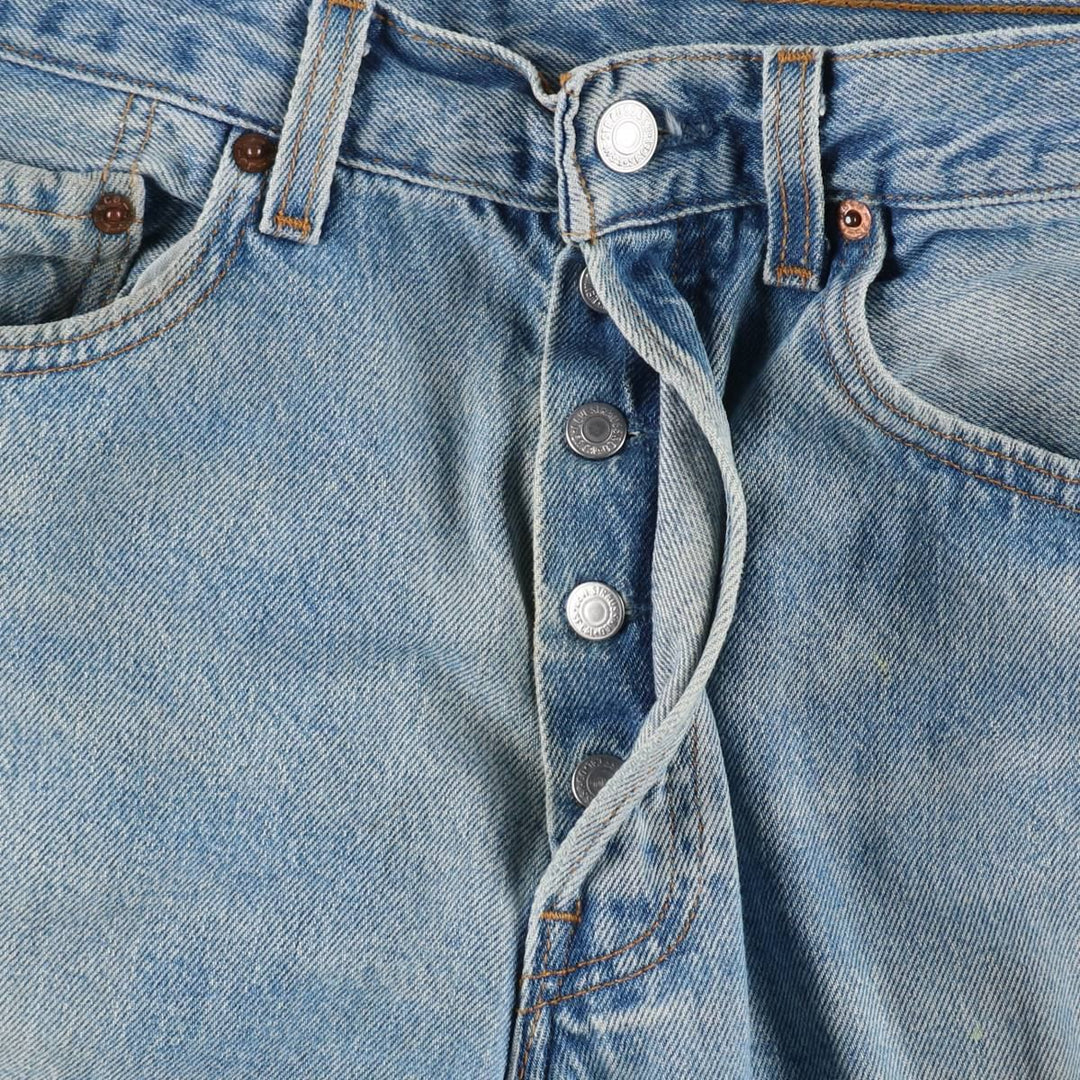 90'S Levi's 501-0193 Straight Denim Pants Made in USA Men's W31 Vintage cotton blue type Vintage Second Hand
