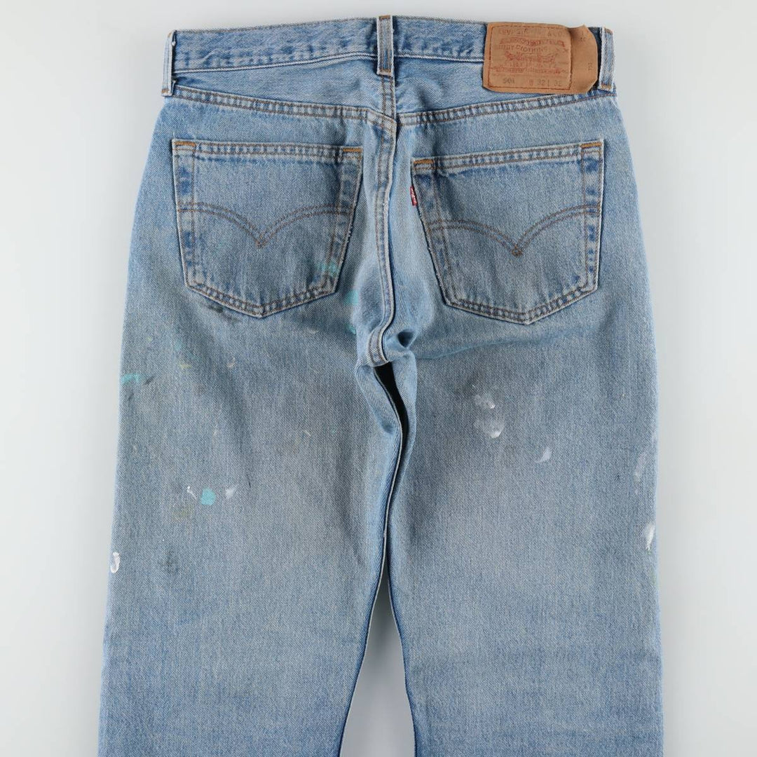 90'S Levi's 501-0193 Straight Denim Pants Made in USA Men's W31 Vintage cotton blue type Vintage Second Hand
