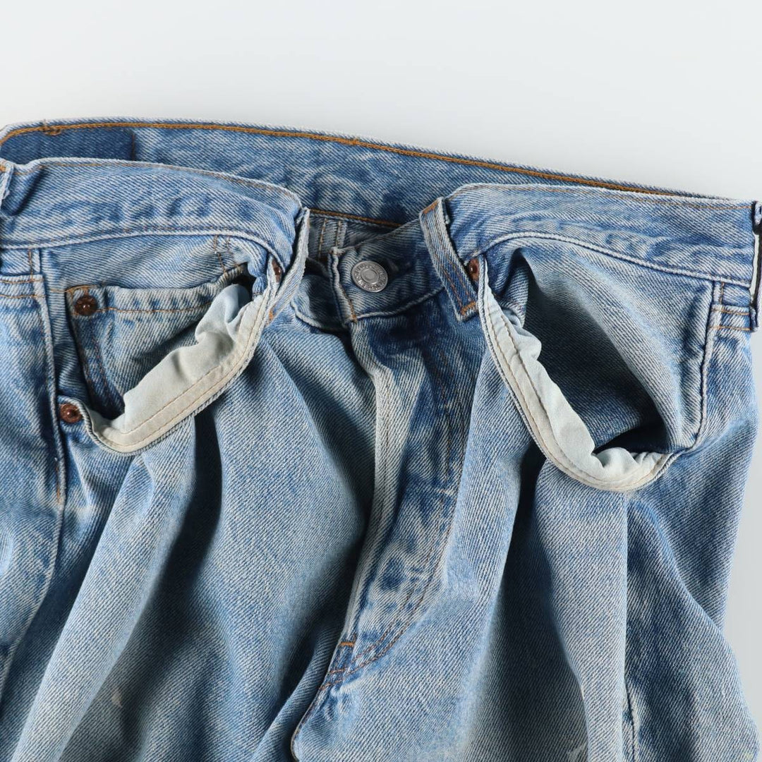 90'S Levi's 501-0193 Straight Denim Pants Made in USA Men's W31 Vintage cotton blue type Vintage Second Hand