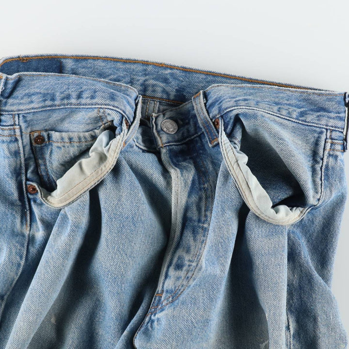 90'S Levi's 501-0193 Straight Denim Pants Made in USA Men's W31 Vintage cotton blue type Vintage Second Hand
