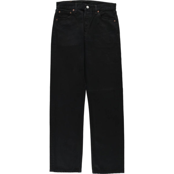 1990'S Levi's 501-0165 Black Denim Straight Leg Jeans, Made in USA, Men's Size W29 (approx.), Vintage cotton black type Vintage Second Hand