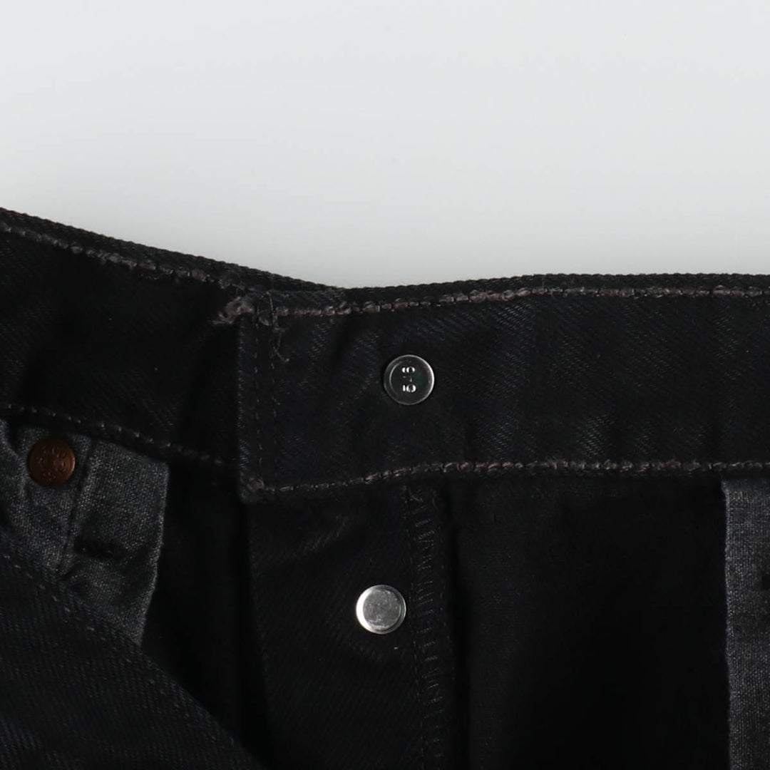 1990'S Levi's 501-0165 Black Denim Straight Leg Jeans, Made in USA, Men's Size W29 (approx.), Vintage cotton black type Vintage Second Hand