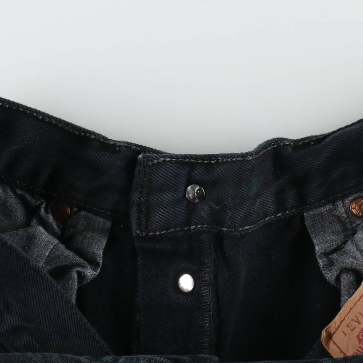 2000'S Levi's 00501-0165 Euro Model Black Denim Straight Leg Jeans, Made in England, Men's W32 (approx.) cotton black type Vintage Second Hand