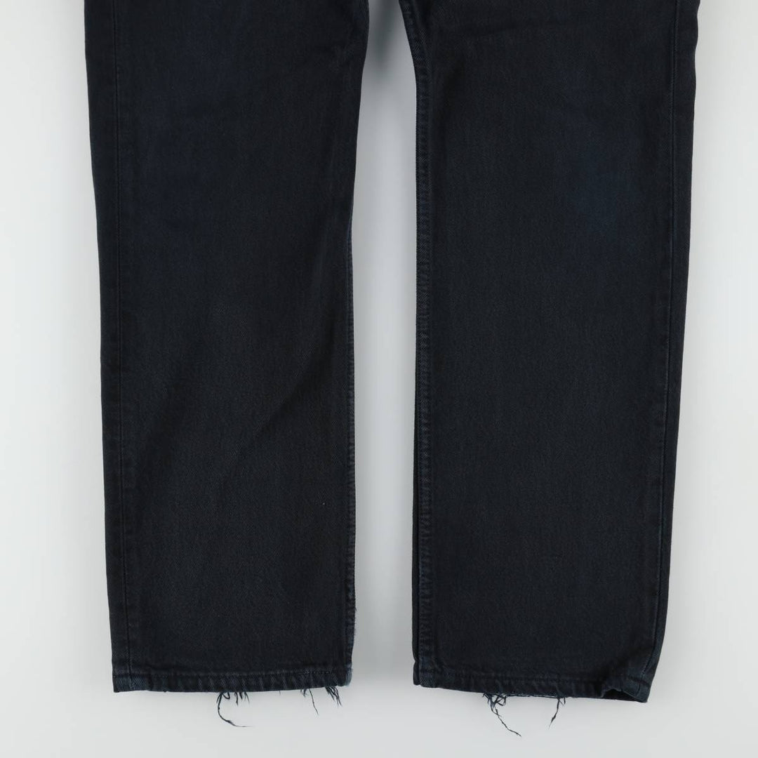 2000'S Levi's 00501-0165 Euro Model Black Denim Straight Leg Jeans, Made in England, Men's W32 (approx.) cotton black type Vintage Second Hand