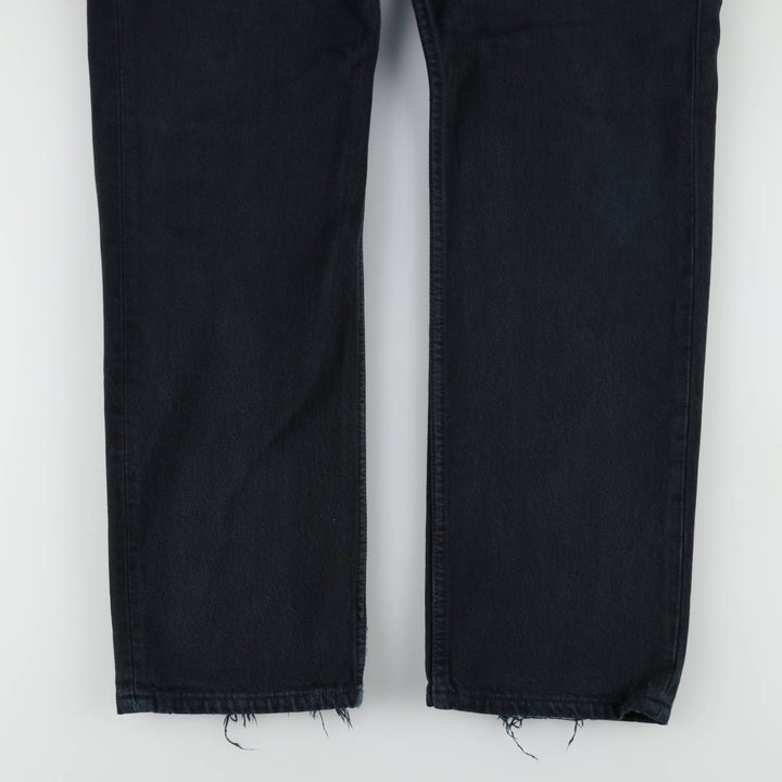 2000'S Levi's 00501-0165 Euro Model Black Denim Straight Leg Jeans, Made in England, Men's W32 (approx.) cotton black type Vintage Second Hand