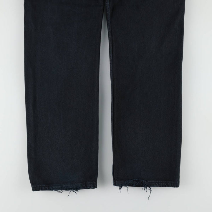 2000'S Levi's 00501-0165 Euro Model Black Denim Straight Leg Jeans, Made in England, Men's W32 (approx.) cotton black type Vintage Second Hand