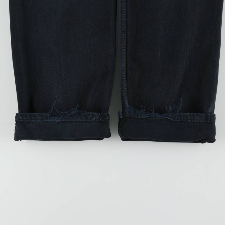 2000'S Levi's 00501-0165 Euro Model Black Denim Straight Leg Jeans, Made in England, Men's W32 (approx.) cotton black type Vintage Second Hand