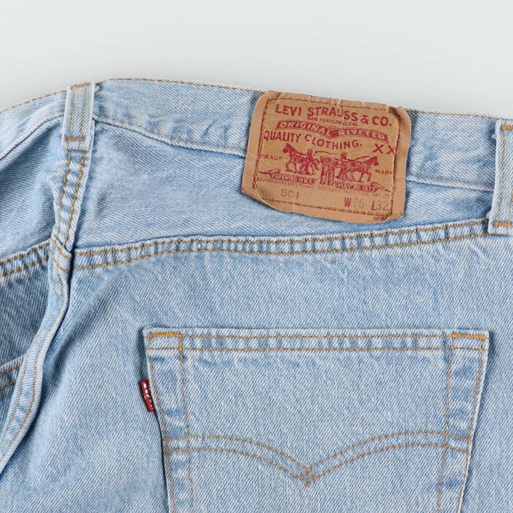 1990'S Levi's 501-5910 Straight Denim Pants, Made in USA, Men's Size W34 (approx.), Vintage cotton blue type Vintage Second Hand