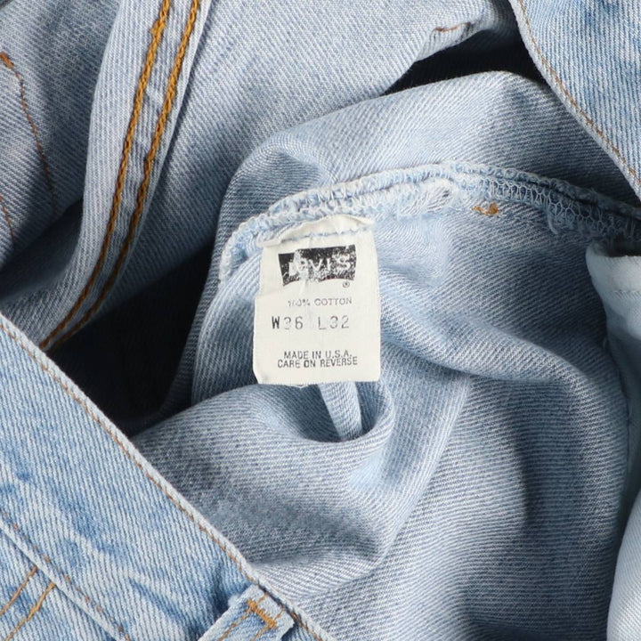 1990'S Levi's 501-5910 Straight Denim Pants, Made in USA, Men's Size W34 (approx.), Vintage cotton blue type Vintage Second Hand
