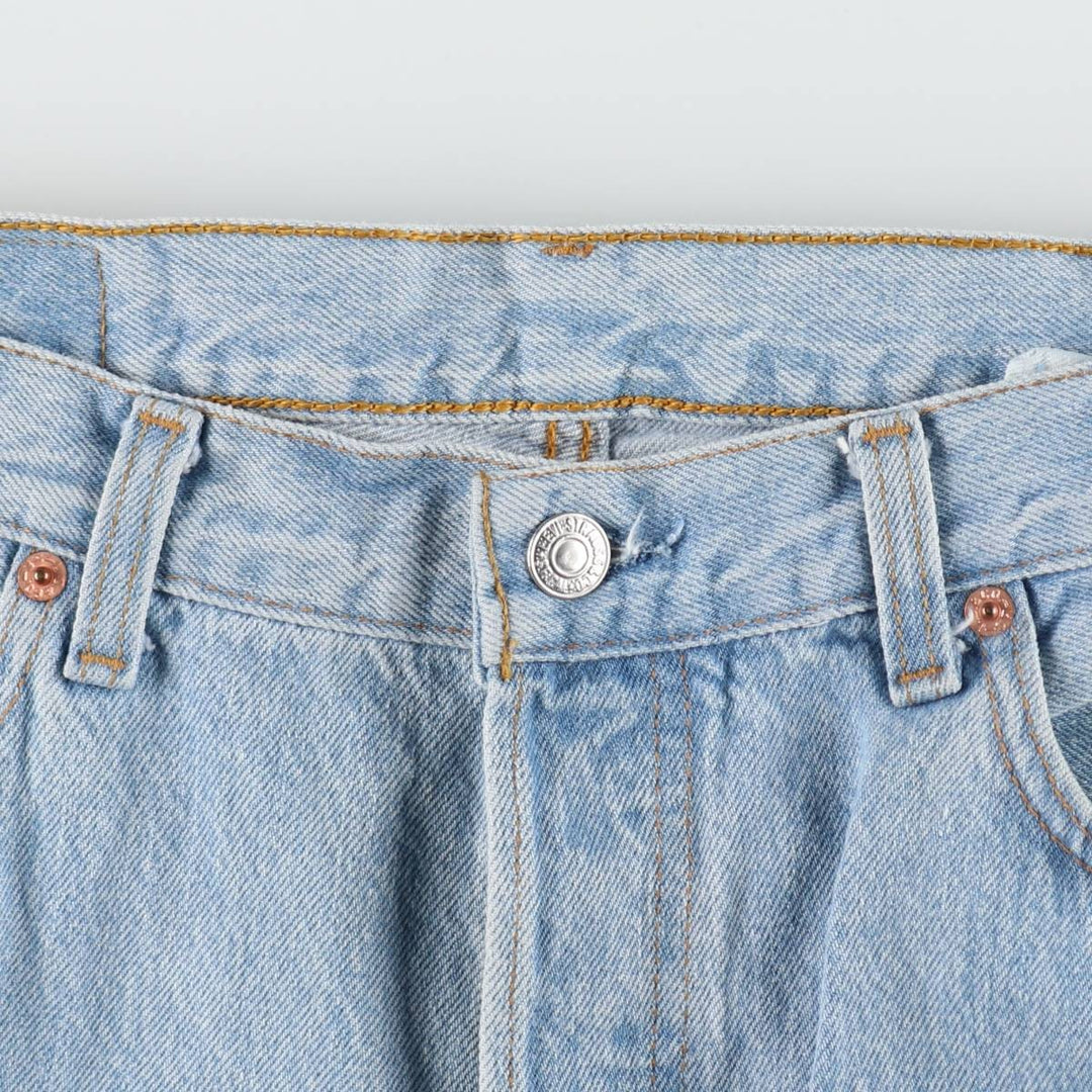 1990'S Levi's 501-5910 Straight Denim Pants, Made in USA, Men's Size W34 (approx.), Vintage cotton blue type Vintage Second Hand