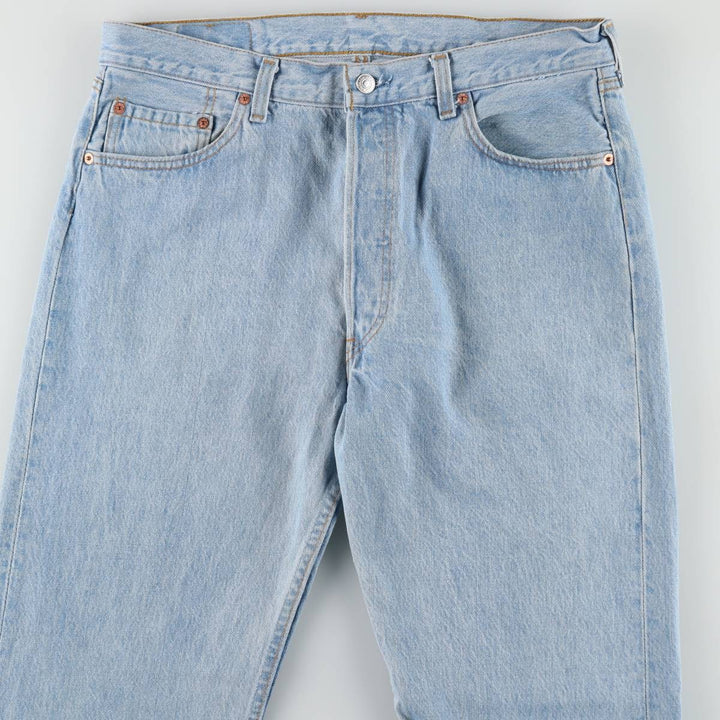 1990'S Levi's 501-5910 Straight Denim Pants, Made in USA, Men's Size W34 (approx.), Vintage cotton blue type Vintage Second Hand