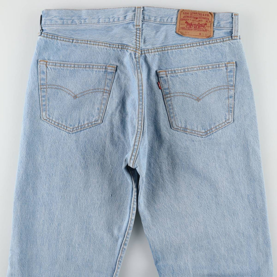 1990'S Levi's 501-5910 Straight Denim Pants, Made in USA, Men's Size W34 (approx.), Vintage cotton blue type Vintage Second Hand