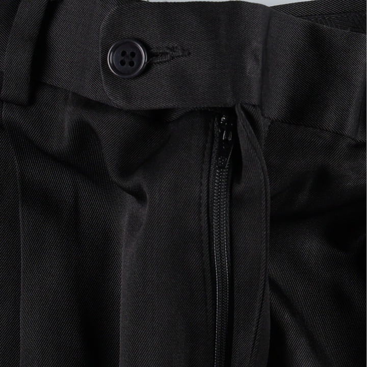 Perry Ellis PERRY ELLIS PORTFOLIO Two-pleat Slacks Men's Size W33 polyester black type Vintage Second Hand