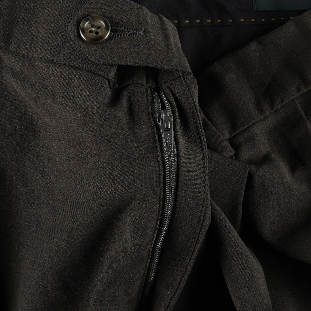 2000'S Dockers Premium Two-Pleat Poly/Wool Pants, Men's Size W35 (approx.) polyester Khaki type Vintage Second Hand