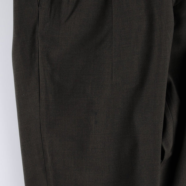 2000'S Dockers Premium Two-Pleat Poly/Wool Pants, Men's Size W35 (approx.) polyester Khaki type Vintage Second Hand