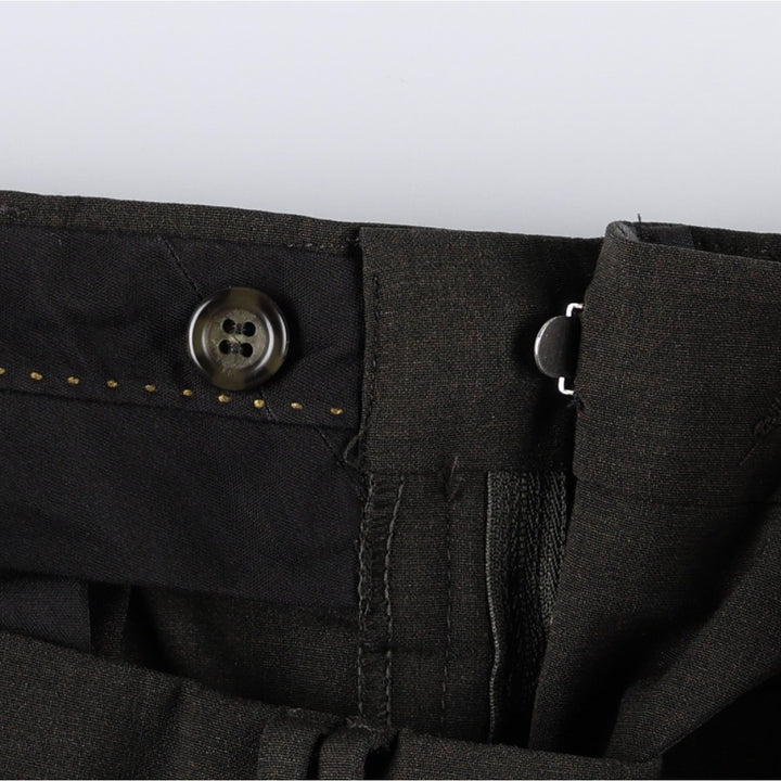 2000'S Dockers Premium Two-Pleat Poly/Wool Pants, Men's Size W35 (approx.) polyester Khaki type Vintage Second Hand