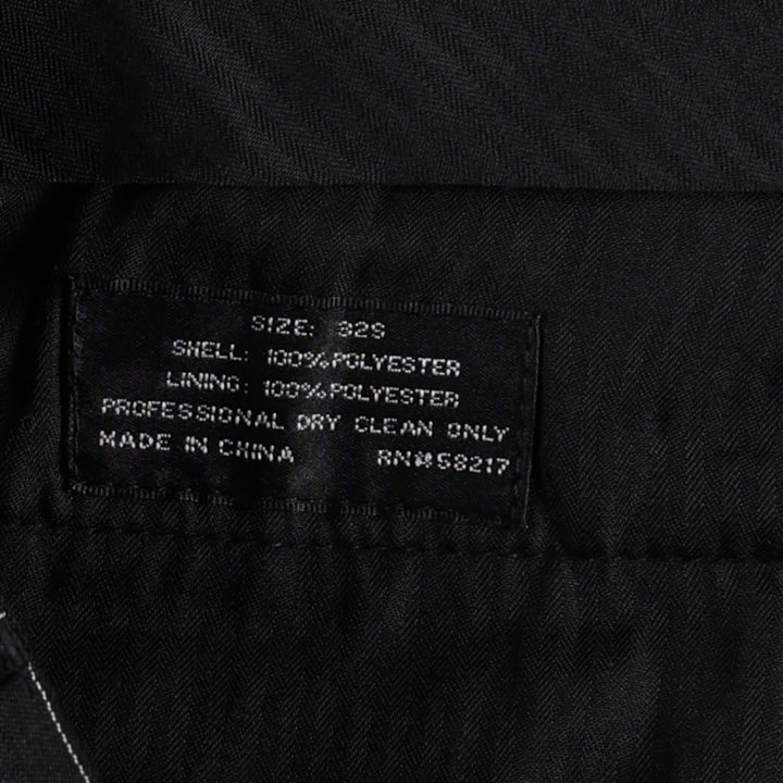MIDTOWN MAN Stripe Pattern Two-Pleat Slacks Pants Men's W32 (approx.) polyester black type Vintage Second Hand