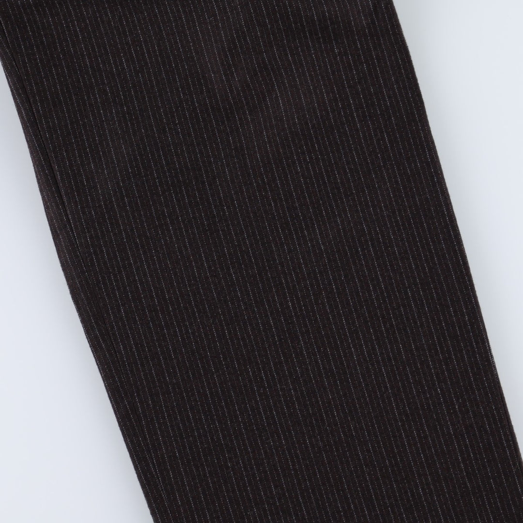 2000'S Banana Republic Stripe Pattern Wool Pants/Slacks, Men's W35 (approx.) wool black type Vintage Second Hand