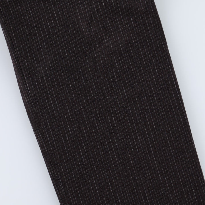 2000'S Banana Republic Stripe Pattern Wool Pants/Slacks, Men's W35 (approx.) wool black type Vintage Second Hand