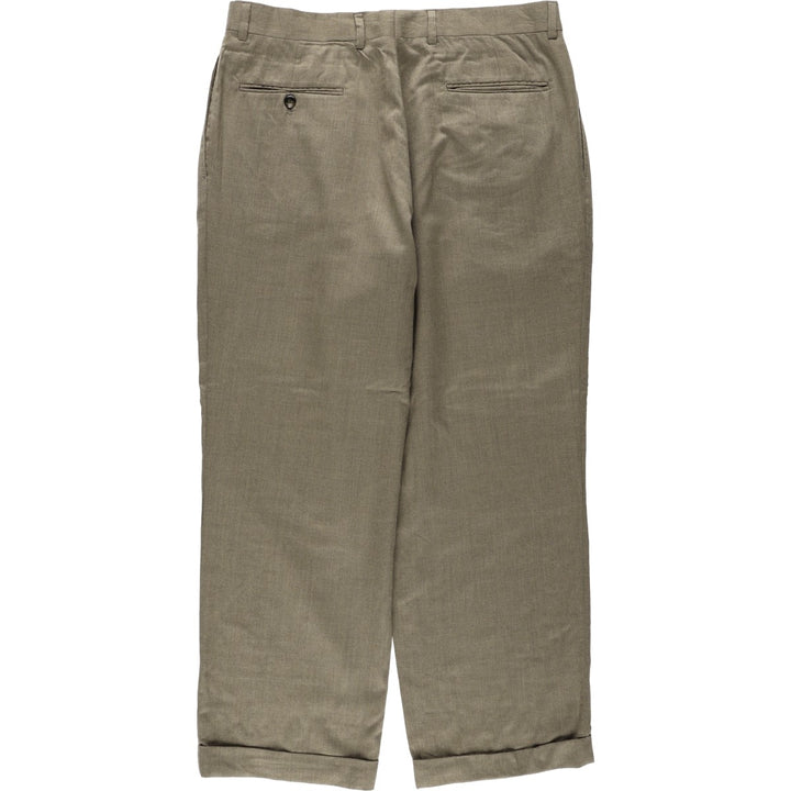 JOS.A.BANK Two-pleat slacks for men, equivalent to size W34. unclear beige type brown Vintage Second Hand