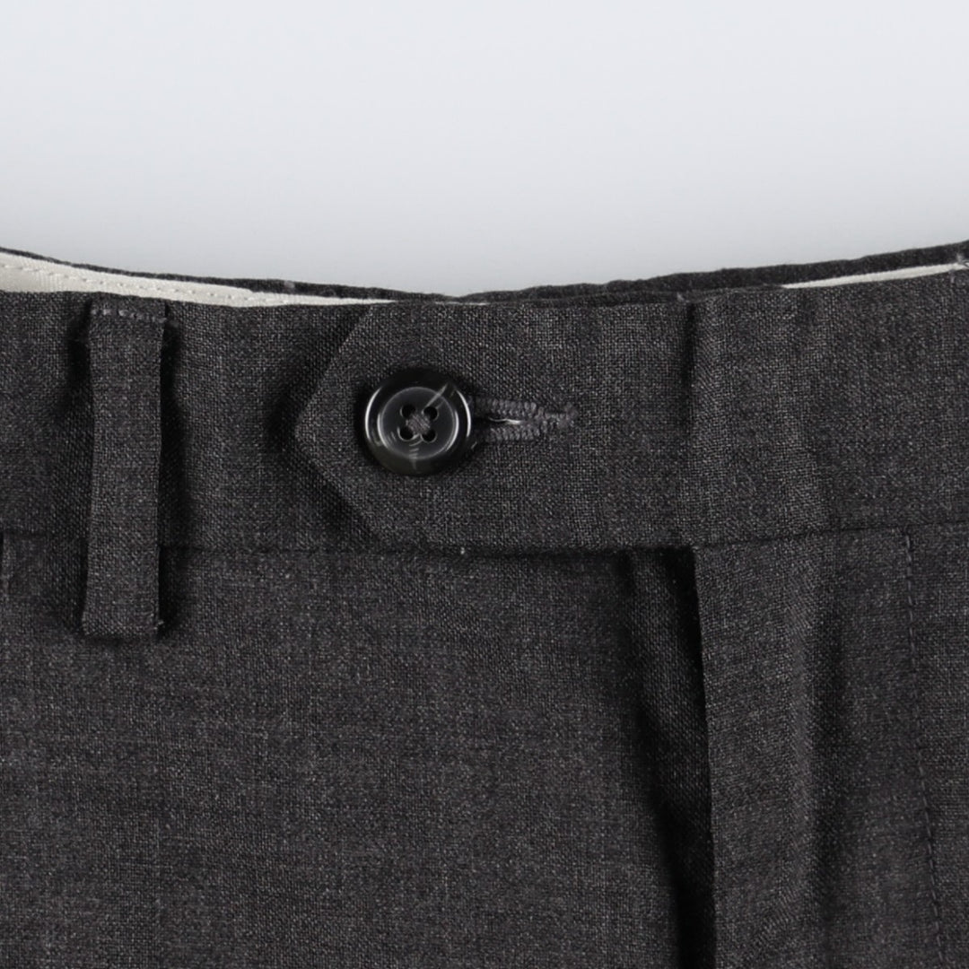 Ralph Lauren LAUREN Lauren Two-pleat slacks pants for men, equivalent to W32 unclear dark chocolate Vintage Second Hand