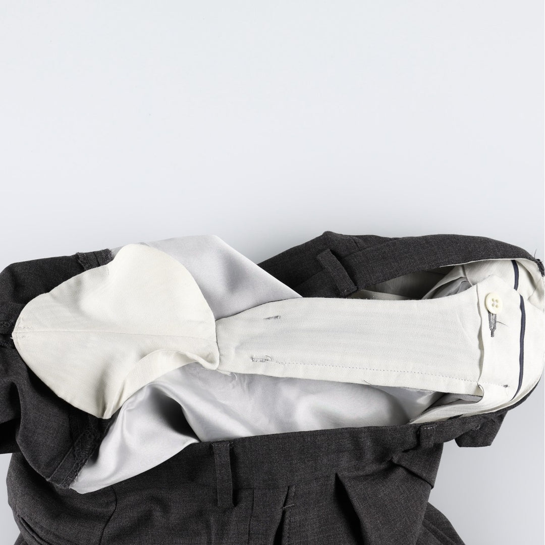 Ralph Lauren LAUREN Lauren Two-pleat slacks pants for men, equivalent to W32 unclear dark chocolate Vintage Second Hand
