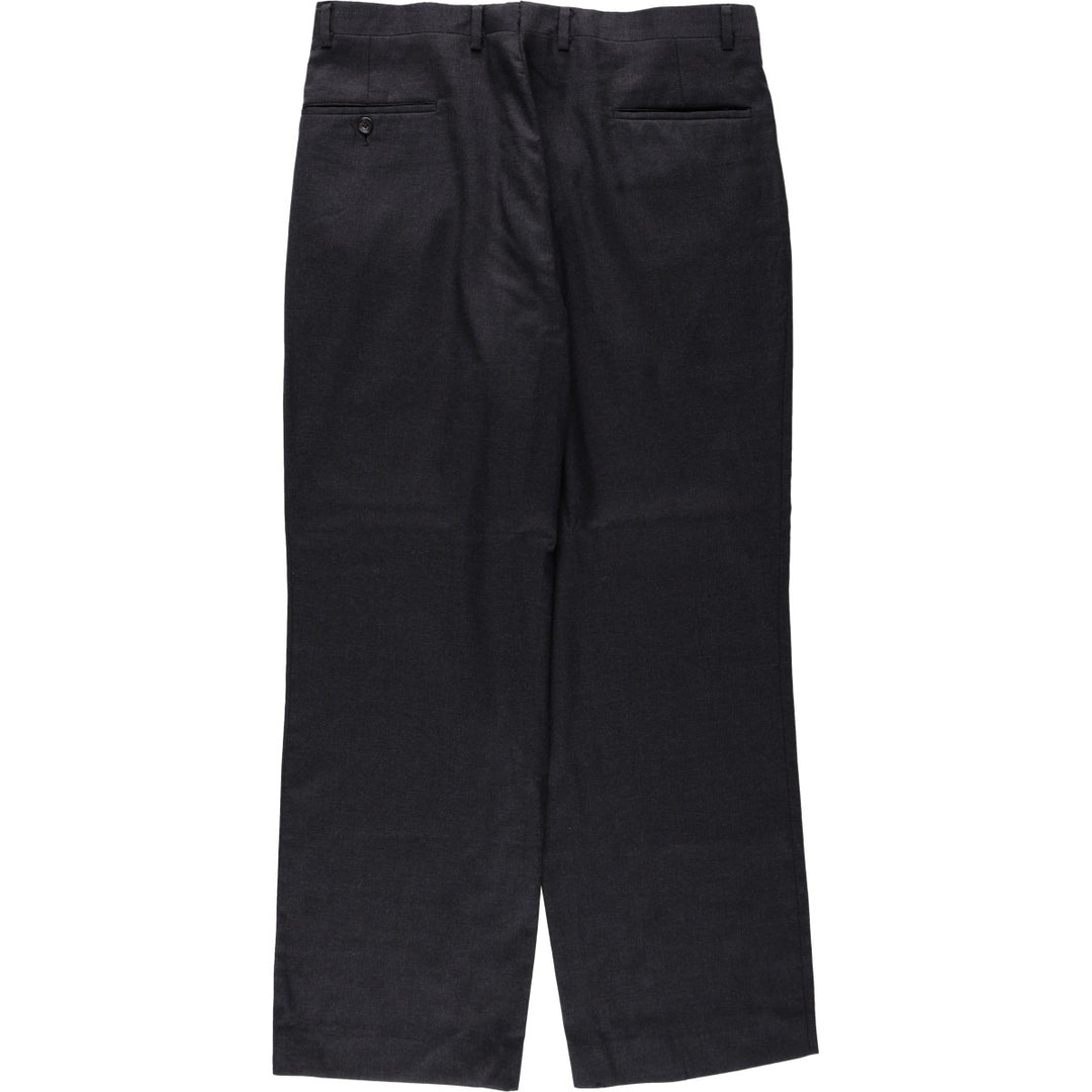 Hickey Freeman Two-Pleat Slacks Pants, Men's W34 (approx.), Wide Leg Pants, Vintage Style unclear Charcoal Vintage Second Hand