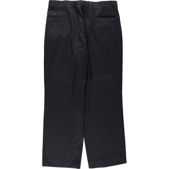 Hickey Freeman Two-Pleat Slacks Pants, Men's W34 (approx.), Wide Leg Pants, Vintage Style unclear Charcoal Vintage Second Hand